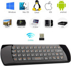 Rii K25 Multifunction Portable 2 4ghz Mini Wireless Fly Mouse Keyboard Black 