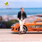 Resin 1 24 Racing Car Driver Figure Diorama Miniature Scene Props Toys