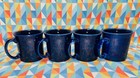 New Fiestaware 12 Oz Java Mug Set Of 4 Retired Cobalt  Blue Free Shipping