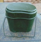Romanian Military 2 Pc  Aluminum Mess Kit  Good Used Condition  Free Shipping