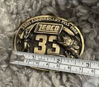 Zebco Brass Belt Buckle Original Vintage Fishing Fish Collector Fisherman 1988