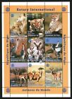 Niger 1998 Wholesale Lot Of 10 Stamps Sheets Animals Birds Rotary Mnh  w12959