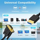 Hdmi To Vga Cable Gold-plated Hdmi To Vga Cable Male To Male 1080p Compatible   