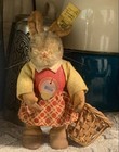 Steiff Bibbie Rabbit Plush 1959-64 Rare Antique With Ids And Tags Collectible