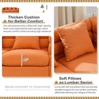 60-inch Couches For Living Room Modern Teddy Fabric Loveseat Sofa Couch