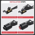 Trailer Coupler Lock Fits 2 In Couplers Heavy Duty Tow Hitch Lock Carbon Steel
