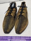 Vintage Suede Leather Thom Mcan Lace Up Neolite Heeled Sole Point Toe Shoes Sz7