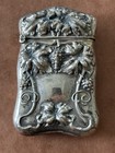 Euc Sterling Silver Vintage Match Safe Grapes Fantastic Detail 16 G  25-7 