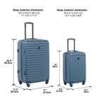 2 Pc Hardside Rolling Luggage Set Lightweight Durable Spinner Travel Bag Durable