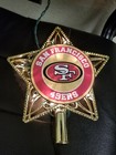 San Francisco 49 Ers Inspired Christmas Tree Topper Top Ornament Ornaments Nfl 