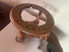 Old World Globe Zodiac Signs Wooden Stand Only Made In Italy Vtg