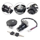 Ignition Switch Fuel Gas Cap Lock Set Fit Kawasaki Klr650 1987-2018 Motor