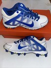 Nike Hyper Diamond Keystone Youth Baseball softball Cleats Size Us6 5 White blue