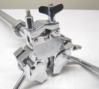 Ludwig Accent Cs Double Rack Tom Post Holder Mount With L Arms Lot 85-06