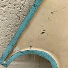 Beautiful Large Antique Letter I - Building Marquee Sign Bronze Porcelain Front