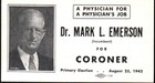 1942 Dr Mark L Emerson Alameda County Coroner Physician San Francisco Bay Area