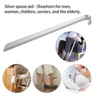 22in Extra Long Handle Shoe Horn Stainless Steel Metal Shoes Remover Shoehorn Us