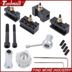 Findmall Mini Quick Change Tool Post Set Compatible With 7x10 To 7x14 Lathes