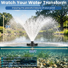 Pond Fountain Aerator  1hp 110v 750w 15000 Gph Fountain Pump With Timer  Fully A