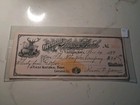      Sling s          vintage 1899 German Savings Bank Large Check Elk Vignette 
