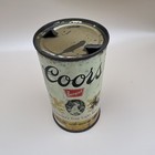 1958 Steel Coors 2-sided Flat Top Beer Can Golden Colorado Opened   Empty
