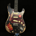 Vintage Relic Black St Electric Guitar Maple Neck Chrome Hardware  Heavy Aged