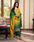Indian Festival Wear Women Kurta Palazzo Dupatta Set Salwar Kameez Plus Size 7xl