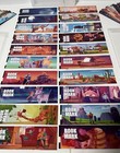 60 Pc   Lot  Glossy Paper Back Cartoon Style Book Marks   School Supplies  