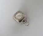 Rare Antique Silver Square Sovereign Case And Stamp Holder Spurrier   Co 1907