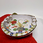 Beautiful Vintage Italian Ceramic Ashtray - Hand Painted With X 273 Mark On Base