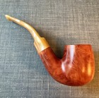 Vintage Santini 911 Bent Acrylic Stem Unsmoked Briar Estate Smoking Pipe - Nice