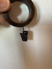 14 Black Bronze Metal Curtain Rings  1 In Diameter  Traditional Style Cafe Style