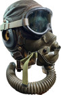 Ww2 Leather A-11 Helmet  A-14 Oxygen Mask   B-8 Gogs Original Bx Wth Lens Named
