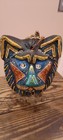 Vtg Ethnic Peruvian Tribal Art Hand Painted Mask  Marked Peru 8   Cat Mask