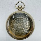Antique 16 Size Crescent Swingout Open Face Pocket Watch Case Nickel Alloyusa