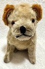 Vintage Antique 1930 s Steiff  Sitting Dog 8  Mohair Plush Toy Stuffed Animal