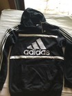 Adidas Hooded Hoodie Sweatshirt New Tags Men Gray Black Red Blue Cotton Blend
