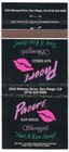 Girlie  Pacers Showgirls - San Diego  Ca  Vintage Matchbook Cover