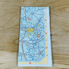 Gulf 1972 Ohio And Michigan Large Fold Out Tourgide Map