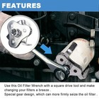 Universal 2-way Oil Filter Wrench 3 Jaw Adjustable Oil Filter Removal Tool 1 2 