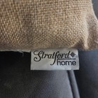 Stratford Home Pillow Burlap Love You More Tan Embroidered Accent Throw 18x14