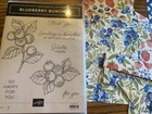 Stampin  Up  Blueberry Bunches Stamp Set 162692 Thank You   Birthday  Hello 