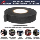 Electrical Wire Loom Adhesive Tape For Engine Noise Dampening Insulation Tape