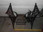 Antique Singer Treadle Sewing Machine Cast Iron Table Base 23 