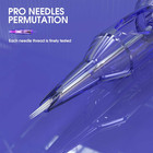 50pcs Pro Tattoo Cartridge Needles Assorted Mixed Size Round Liner Shader Magnum
