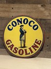 Gasoline Garage Oil Gas Man Cave  Vintage Round Sign Reproduction