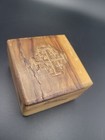 Bethlehem Box Olive Wood Cross Carved Handmade Rosary Trinket Holy Land 2 5 