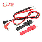 Multimeter Test Leads Banana Plug Probe And Alligator Clips 10a