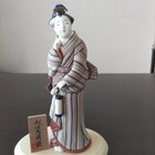 Kimekomi Doll Oborozukiyo 26cm  Incense Lantern  Excellent Condition