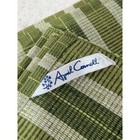 April Cornell Set Of 6 Green Stripe Woven Placemats Cotton 15x20 Farmhouse